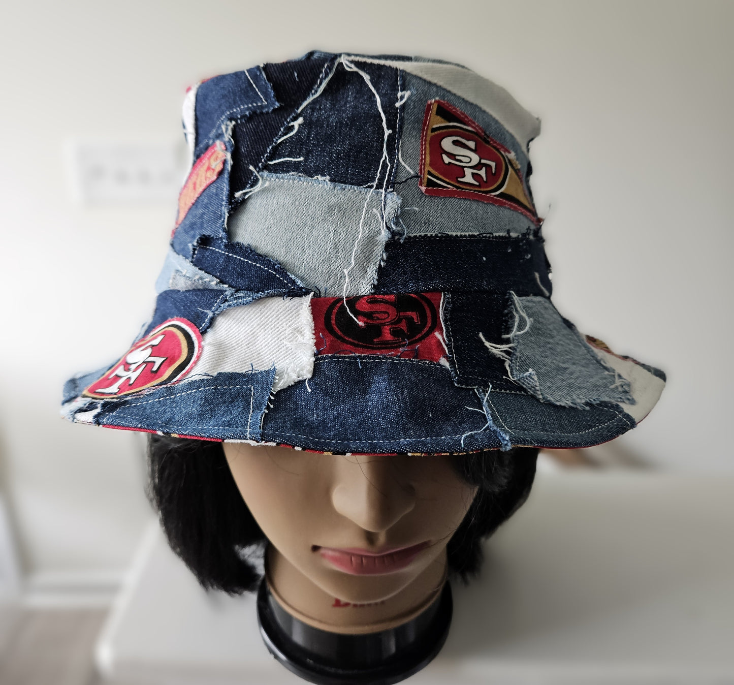 Scrappy Denim Game Day Bucket Hat | 49ers