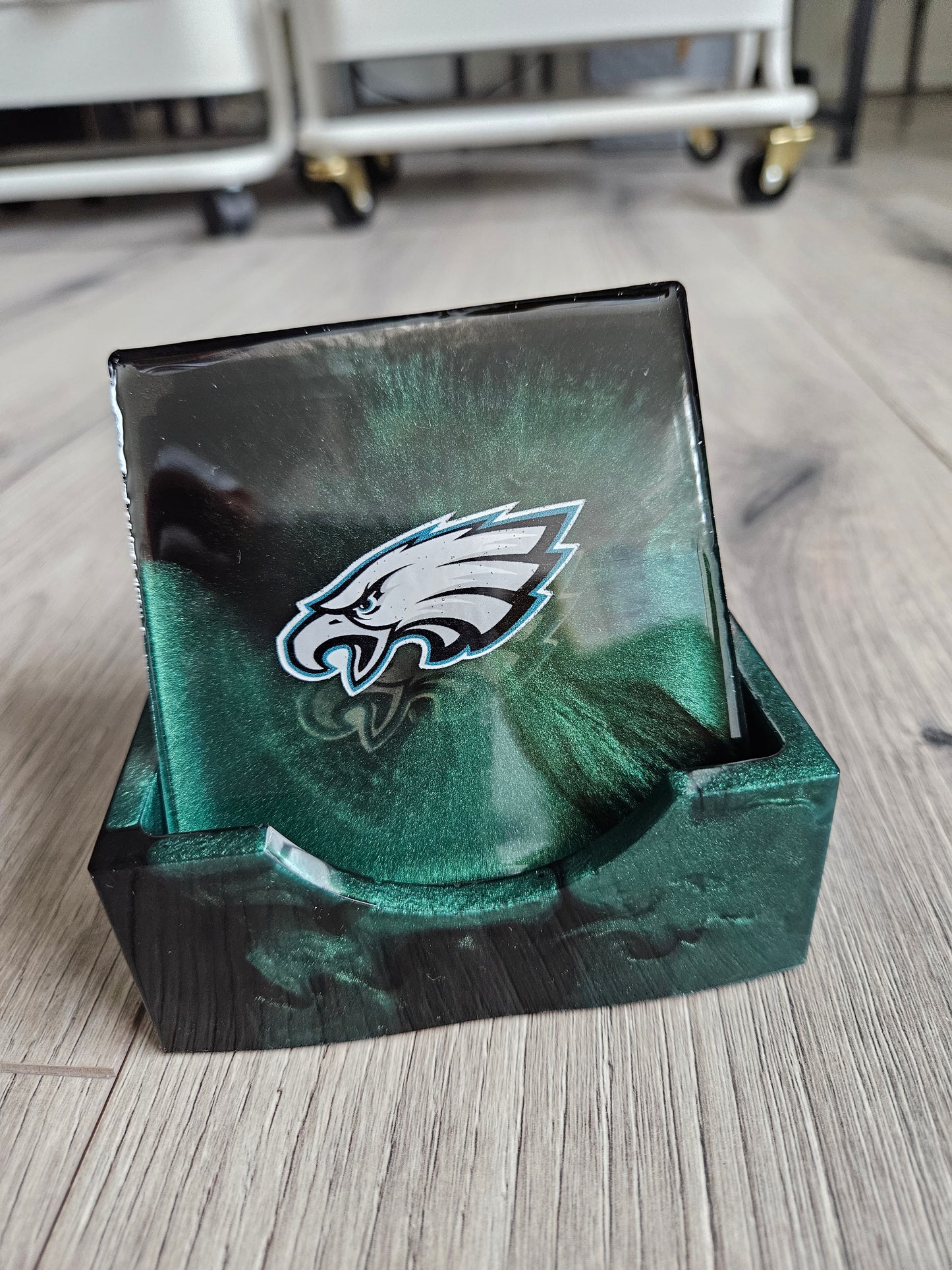 Coaster Set | Custom Team Logo | Football | Game Day