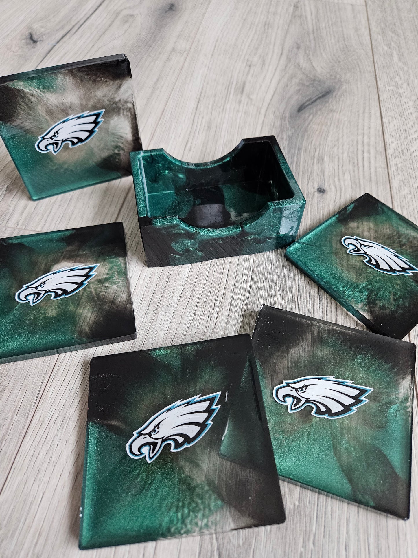 Coaster Set | Custom Team Logo | Football | Game Day