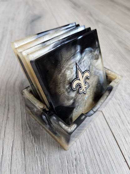 Coaster Set | Custom Team Logo | Football | Game Day