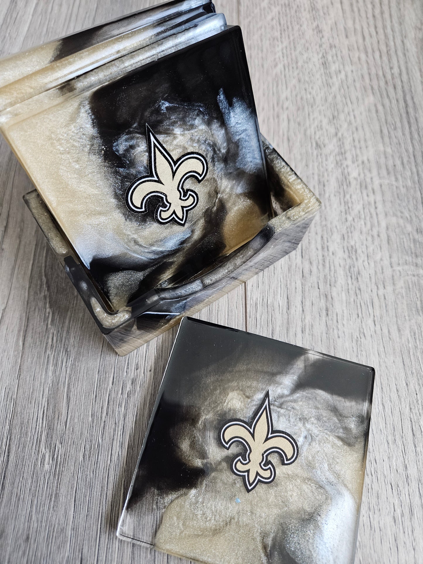 Coaster Set | Custom Team Logo | Football | Game Day