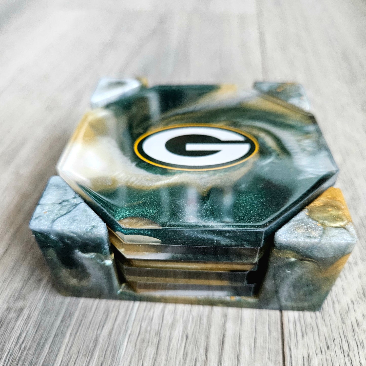 Coaster Set | Custom Team Logo | Football | Game Day