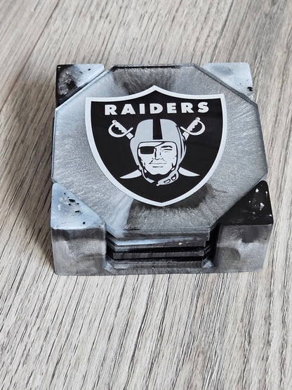 Coaster Set | Custom Team Logo | Football | Game Day