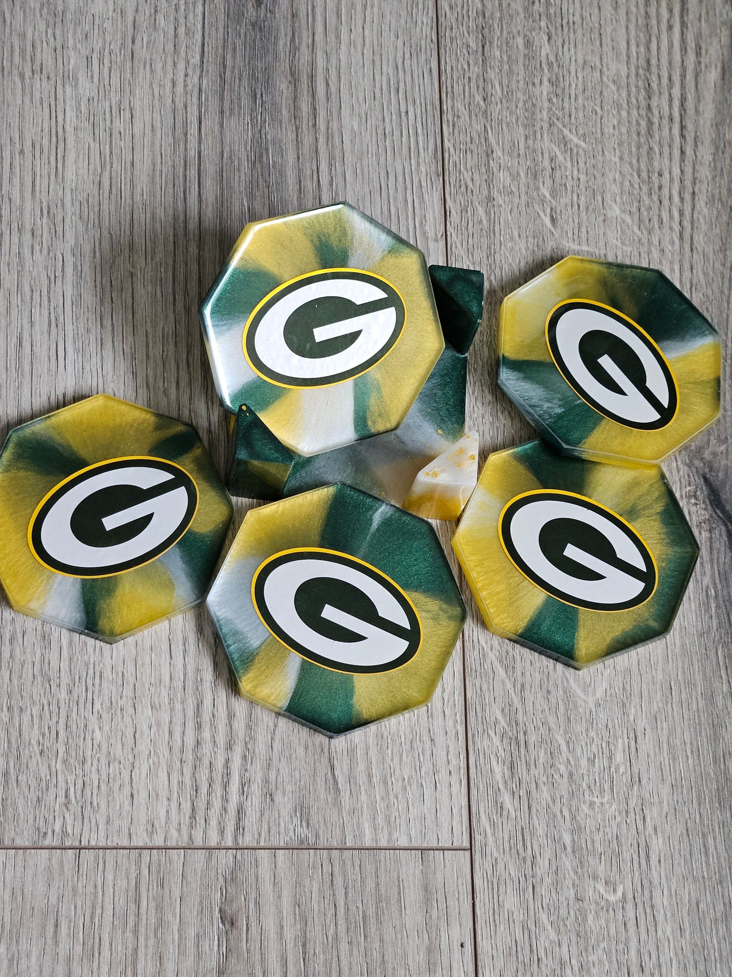 Coaster Set | Custom Team Logo | Football | Game Day