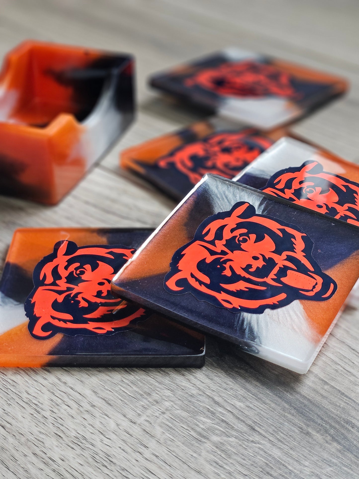 Coaster Set | Custom Team Logo | Football | Game Day