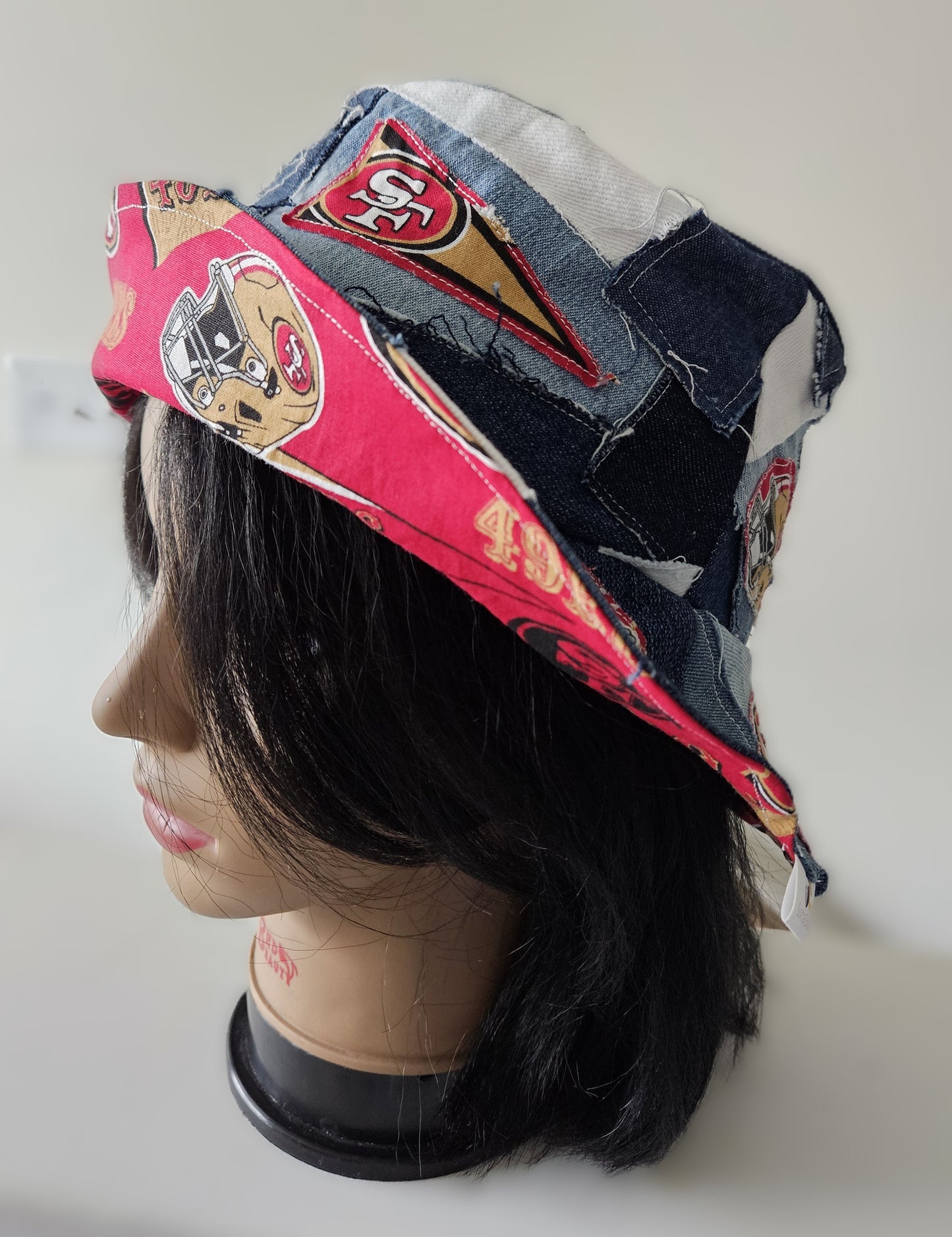 Scrappy Denim Game Day Bucket Hat | 49ers