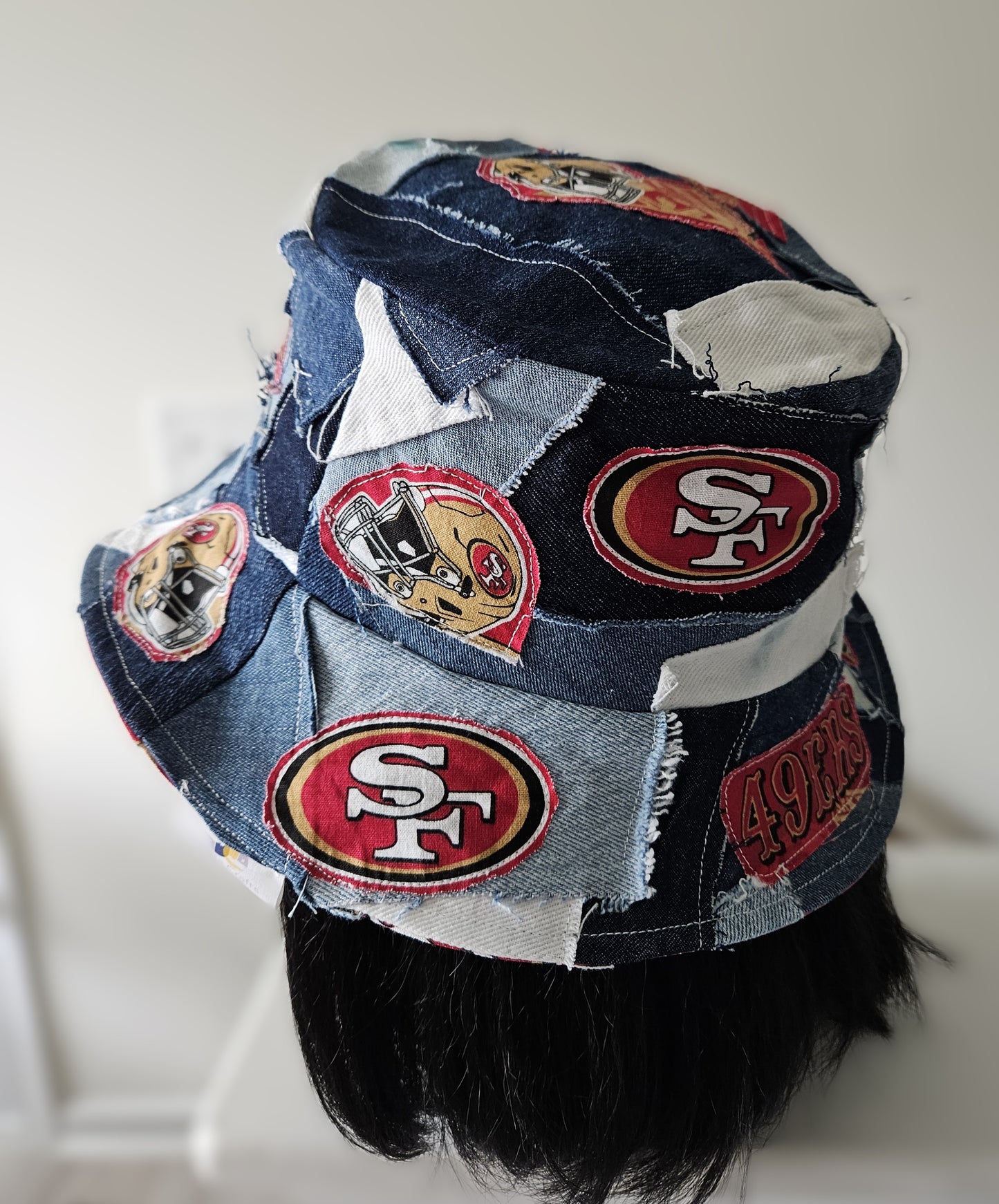 Scrappy Denim Game Day Bucket Hat | 49ers