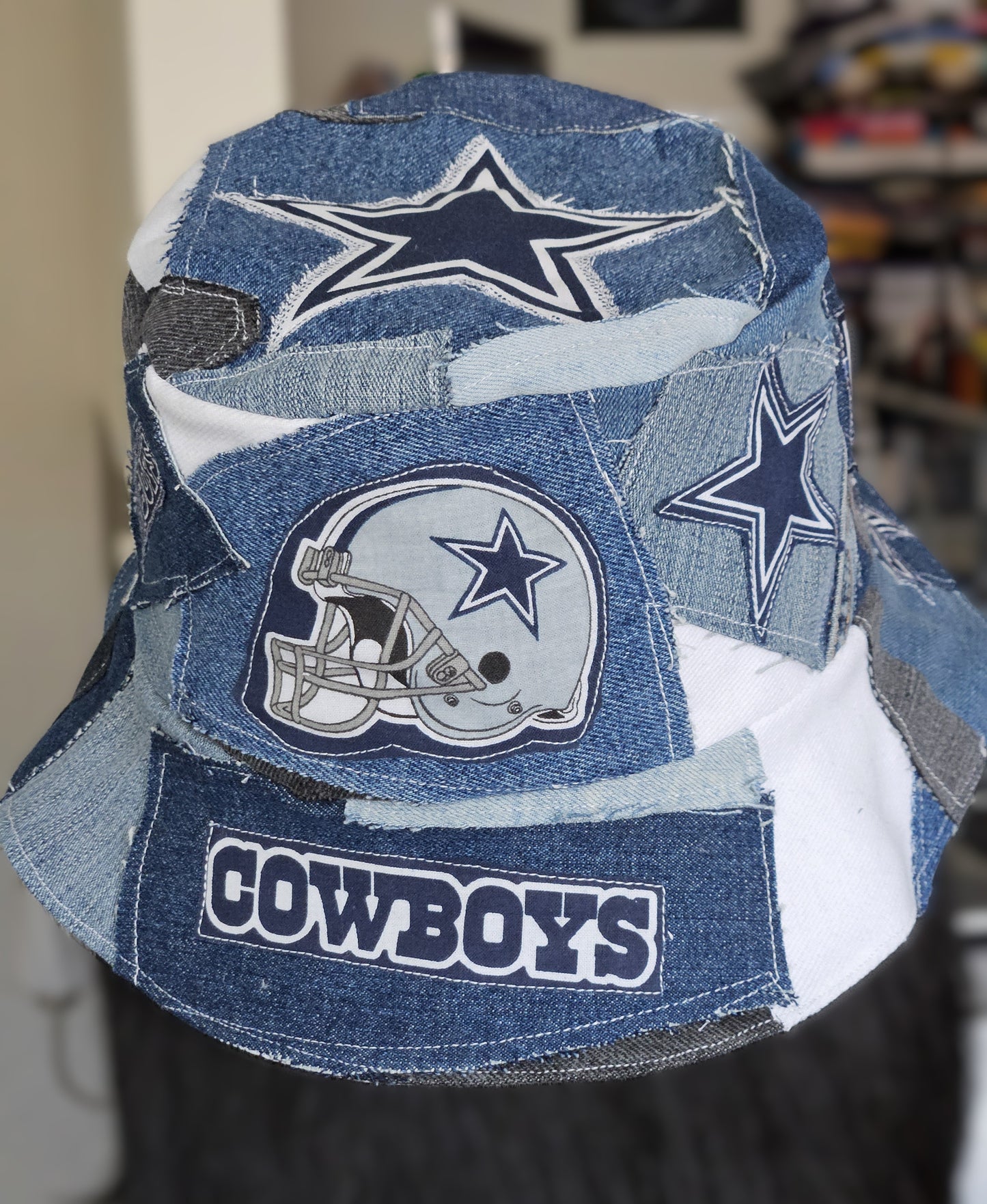 Scrappy Denim Game Day Bucket Hat | Cowboys