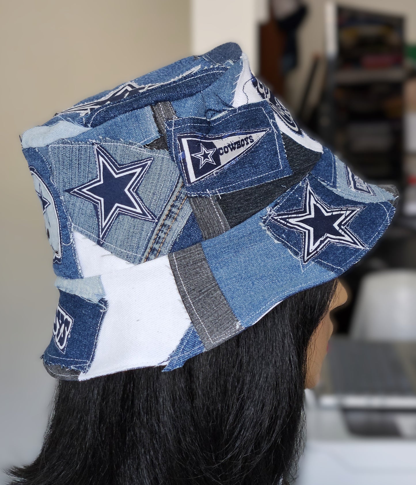 Scrappy Denim Game Day Bucket Hat | Cowboys
