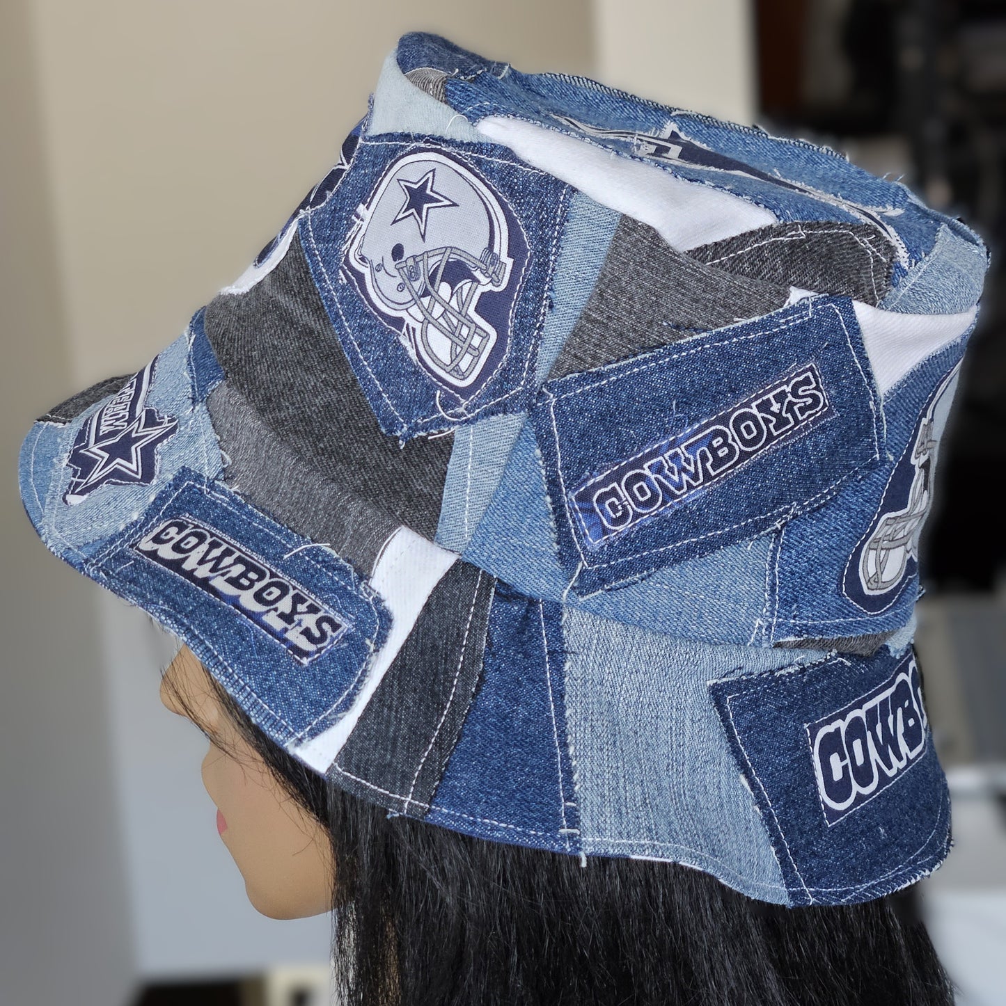 Scrappy Denim Game Day Bucket Hat | Cowboys