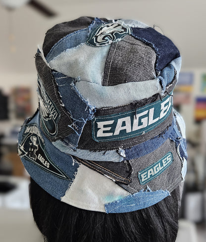 Scrappy Denim Game Day Bucket Hat | Eagles