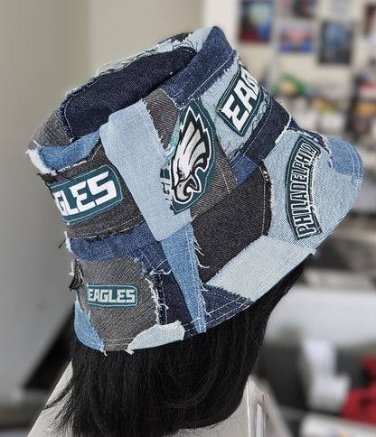 Scrappy Denim Game Day Bucket Hat | Eagles
