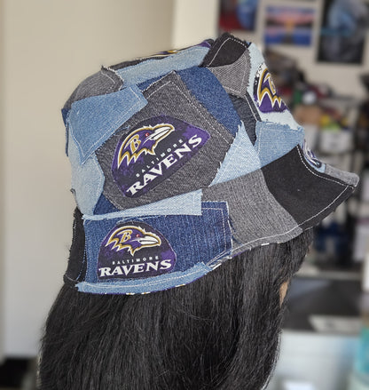 Scrappy Denim Game Day Bucket Hat | Ravens