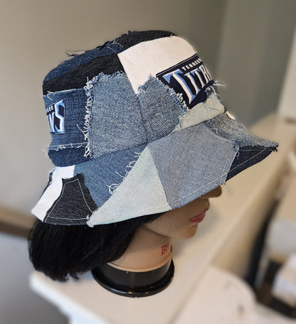 Scrappy Denim Game Day Bucket Hat | Titans